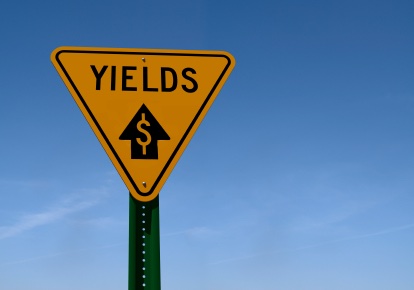 Yields up